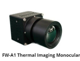 FW-A1 Monocular de Imagem Térmica com Distância de Detecção de 500 - 2000 m Bateria substituível de 4 a 8 horas e NETD ≤ 50 mK para uso em todos os climas