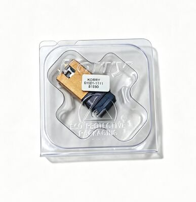 Microinterruptor de grau aeronáutico Korry 61001-1111 com embalagem protetora ESD e contatos multipinos banhados a ouro/prata para aplicações em aeronaves em conformidade com MIL-PRF/SAE