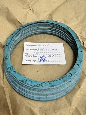 9.06.00.009 Garrafa de vedação circular e anel de vedação para vedação de flange de conduta de desvio de motores aéreos